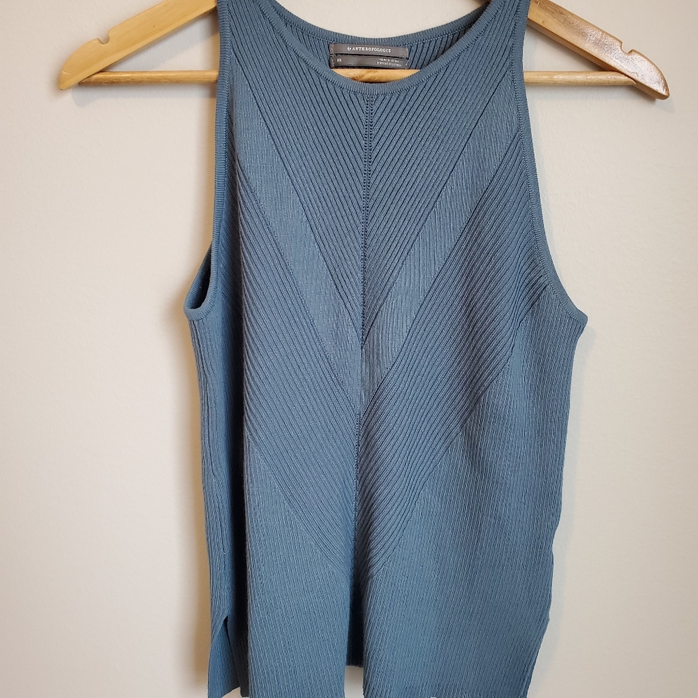 SOLD Anthropologie High Neck Tank Top